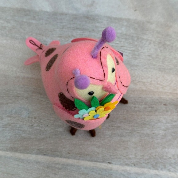 Target Spritz Easter 2024 Spring Featherly Friend Fabric Bird Decor Pink Ladybug - Picture 9 of 9